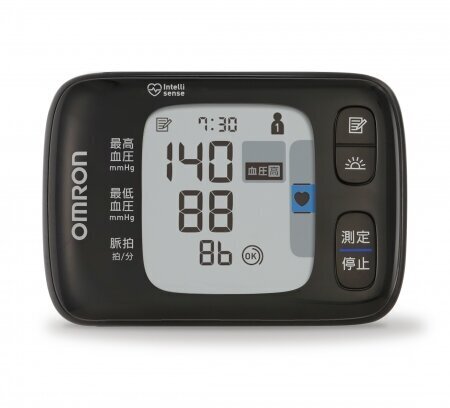 Omron Hem 6232T Wrist Blood Pressure Monitor (Black) Battery Powered :  Health & Household 