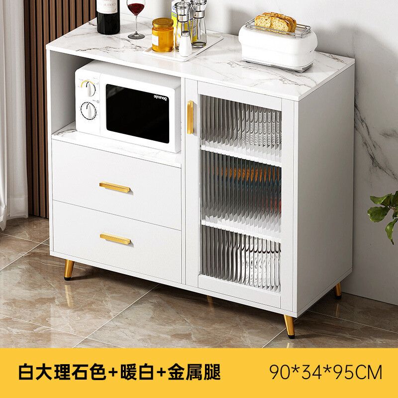 (White marble color 90*34*95cm) Cabinet