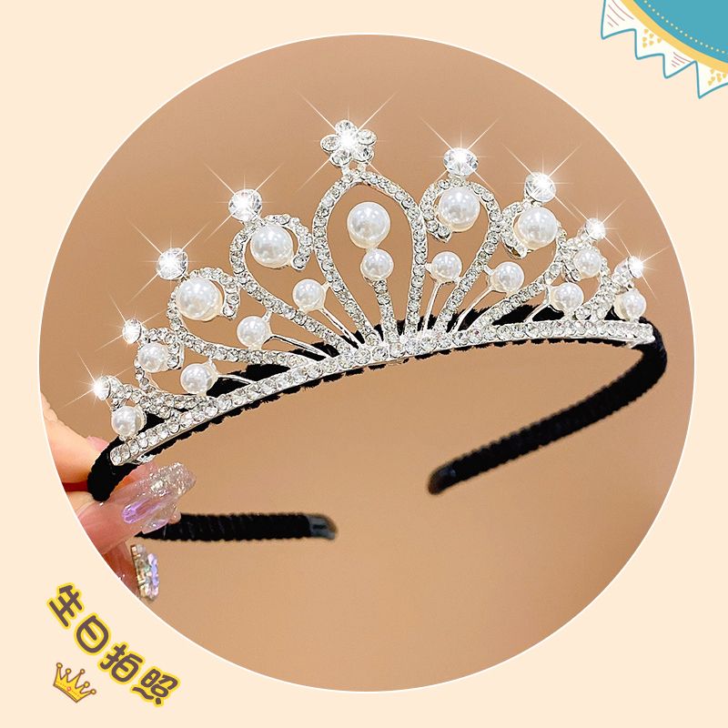 女童皇冠髮箍王冠頭箍髮飾(1#念萍)