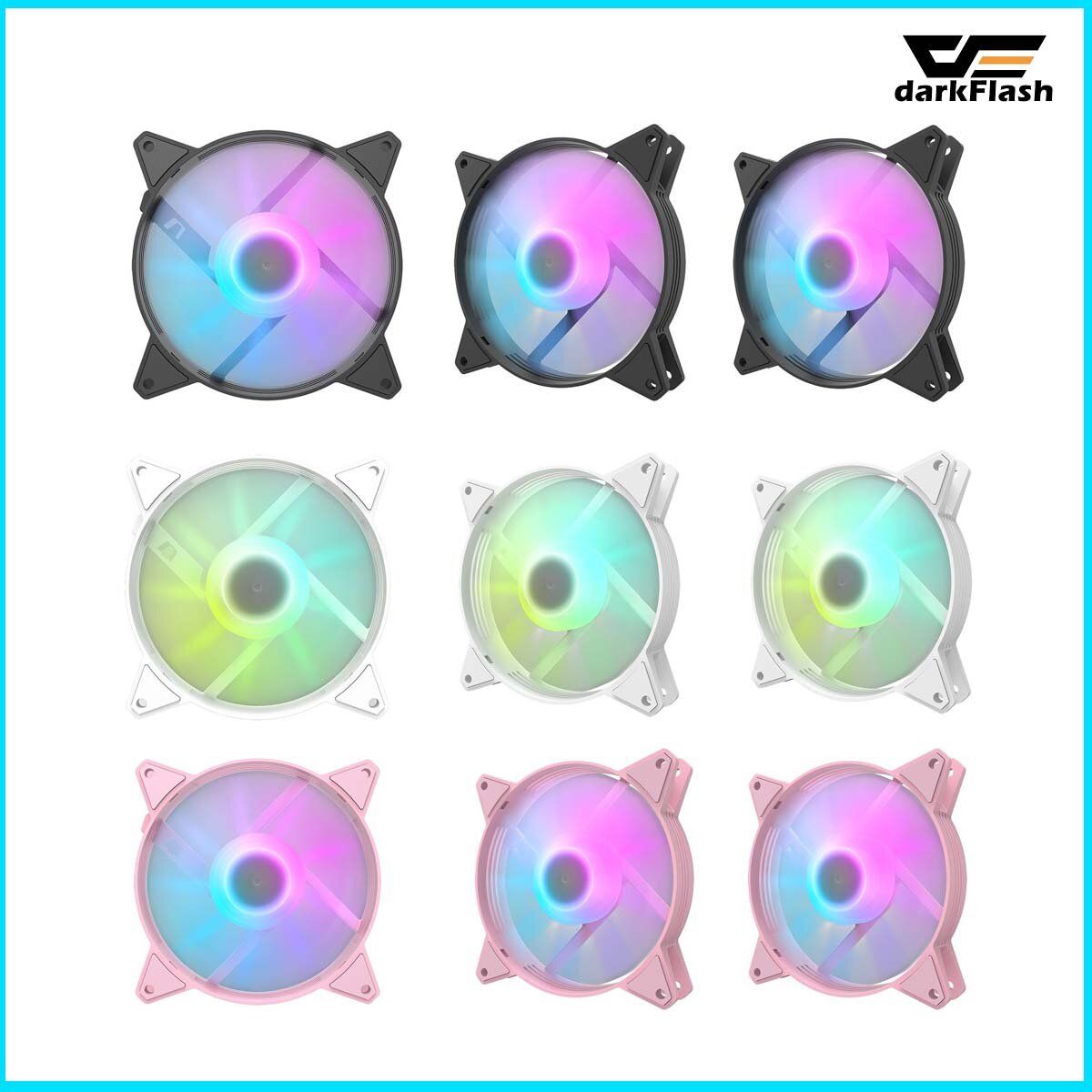 darkFlash | C6 Cooling Fan [Pink] Delicate ARGB Cooling Fan - 3 Pack ...