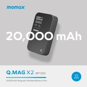 Q.Mag X2 20000mAh超薄磁吸流動電源 IP120D  | 尿袋 充電寶 移動電源 行動電源