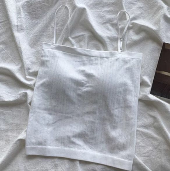 春季帶胸墊背心（純白色）【均碼】#F148048997