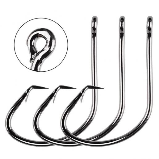 100pcs Stainless Steel Octopus Beak Fishing Hooks Suicide Bait