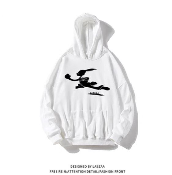 連帽衛衣【M-3XL】【白色】(下單後聯絡客服確認發貨尺碼) #F246009234