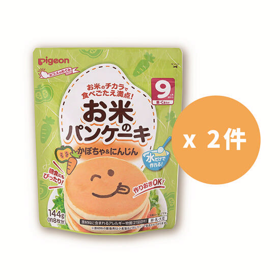 Rice Pancake Powder ( Pumpkin & Carrot, Suitable for 9 months +) ( 2 Pieces) (Parallel Import Produc