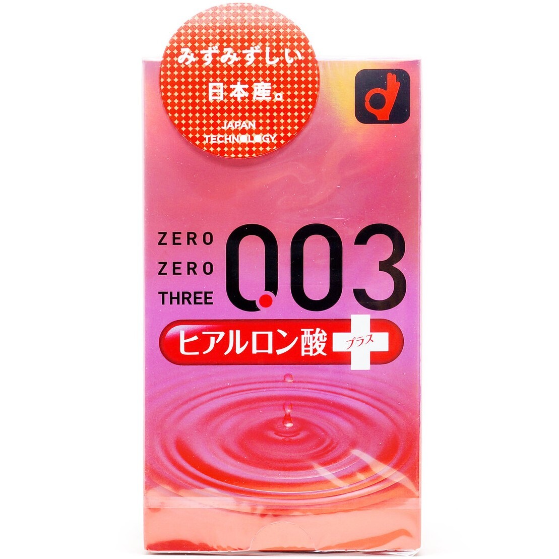 OKAMOTO 透明質酸 0.03 安全套 10個入 - 03125(平行進口)