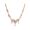 Olympic: gold plating, rhinestone, crystal bead, enamel necklace
