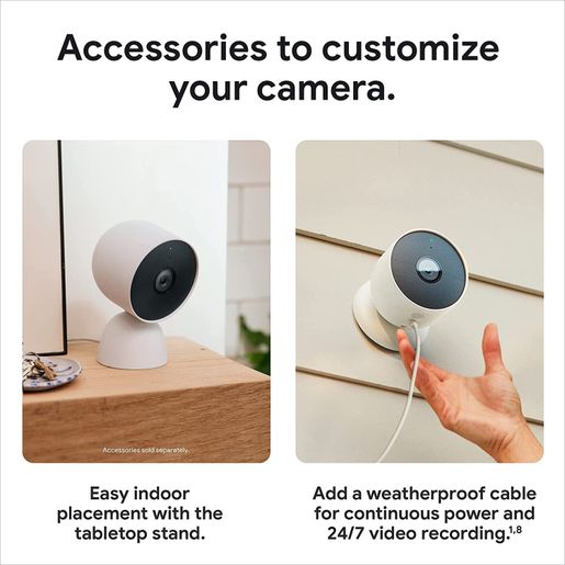 nest cam indoor outdoor battery