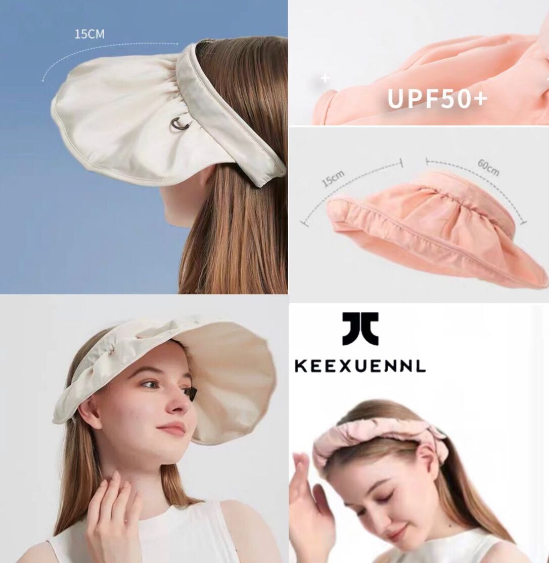 防曬帽（ 兩用髮箍防曬帽）