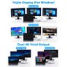 Type-c smart docking station eight-in-one dual HDMI+VGA+USB expansion split-screen hub HUB 