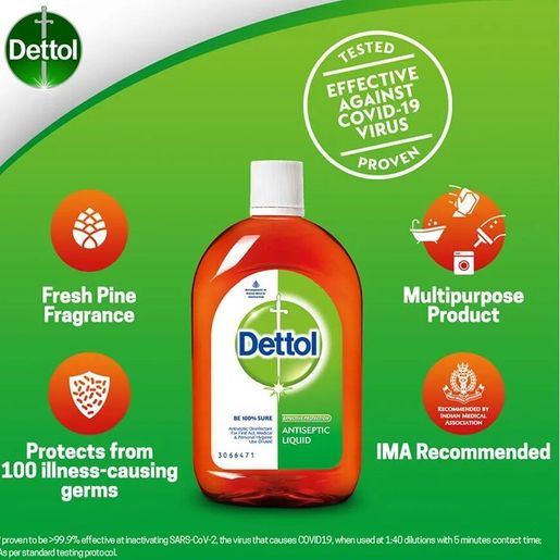 滴露| Dettol 消毒藥水（1L）-平行進口| HKTVmall 香港最大網購平台