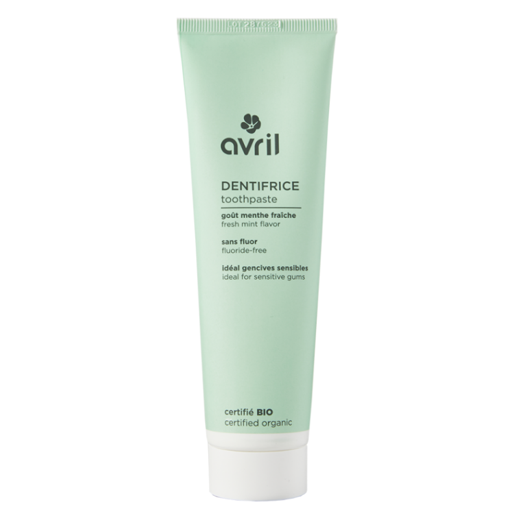 Organic Toothpaste with Mint (Natural, No Fluorine, Gluten Free)