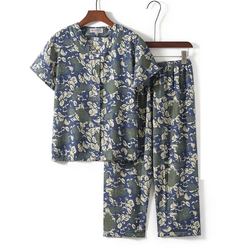 老年人短袖套裝( L-3XL碼 10號色）【下單後請聯絡客服確認發貨尺碼】F001099010