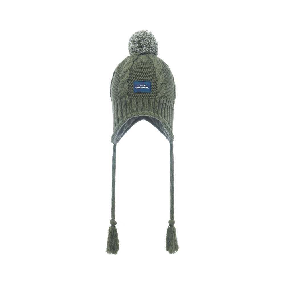 童裝毛球護耳冷帽