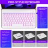(Pink 10.9") iPad Wireless Keyboard with protective case Tablet case for iPad Air 4th, 5th and iPad