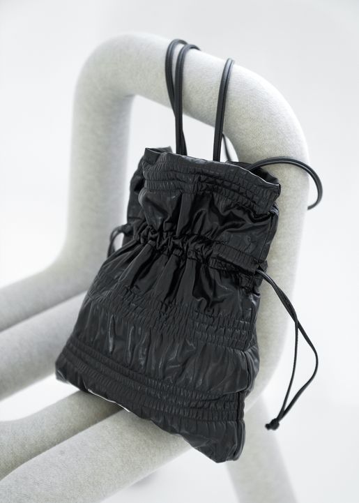 KWANI KWANI Crinkle Shoulder Bag Sleek Black HKTVmall The