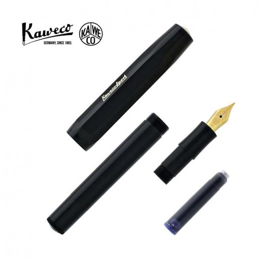  Kaweco Classic Sport Fountain Pen, Black, Fine Nib