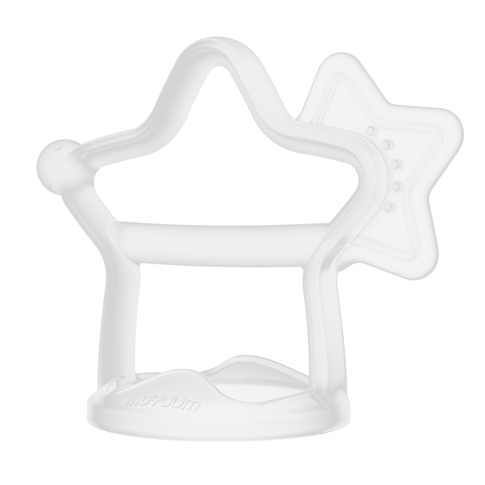 Platinum Silicone Star Baby  Teether(Transparent)_MY086