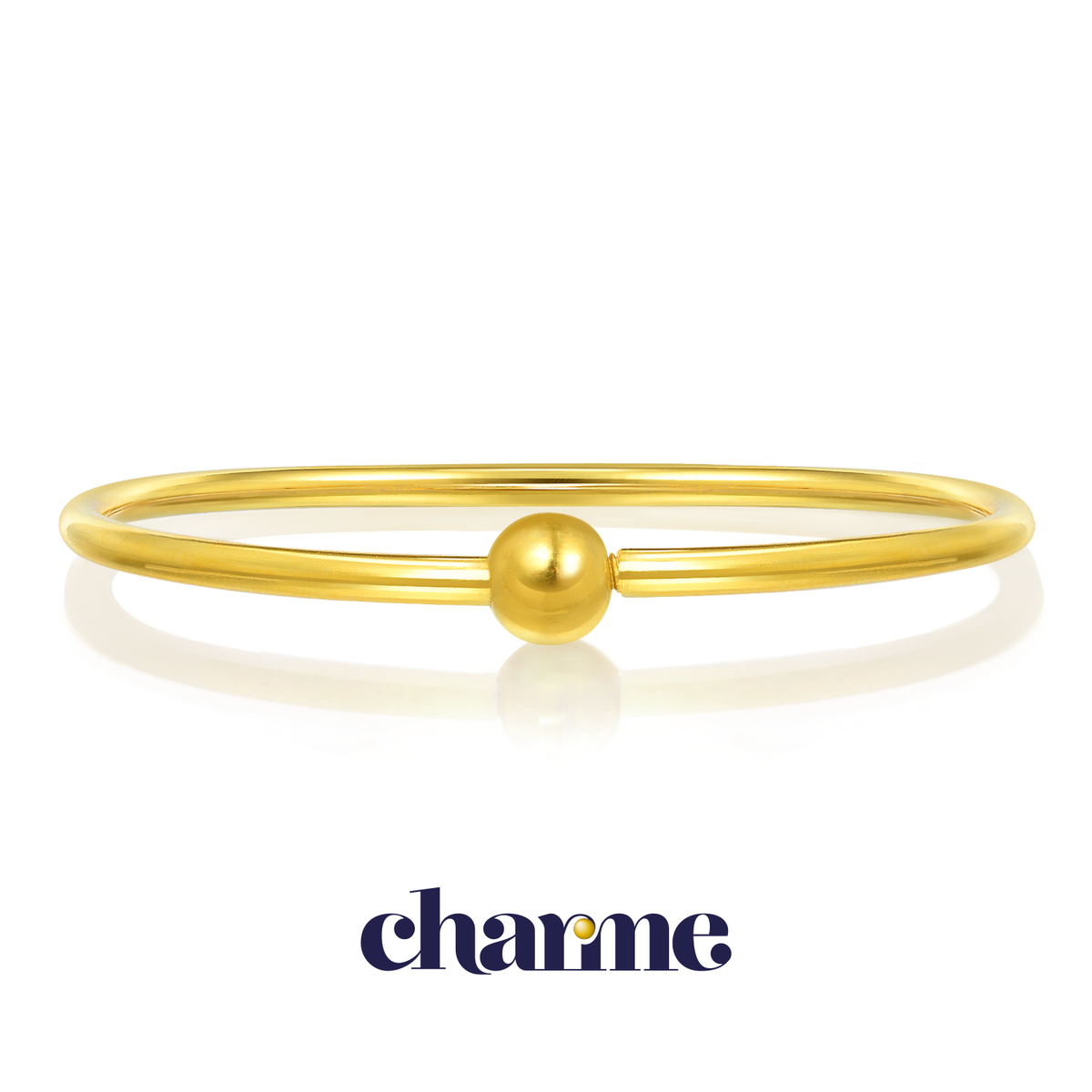999.9 Gold Bangle 90194K (Size 06) Price-by-Weight approx 0.31 tael