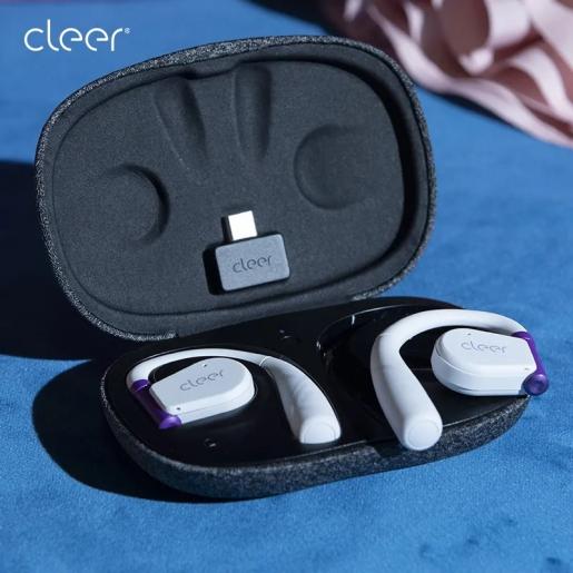 cleer | (WHITE/PURPLE)ARC 2 Open-Ear True Wireless Earbuds