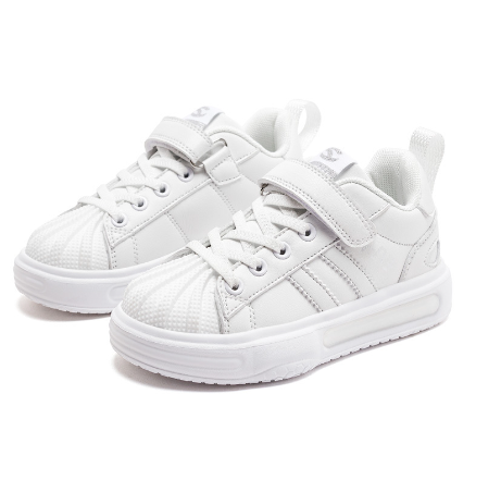 兒童板鞋(GS7996G白色)(尺碼27-38碼)(下單後聯絡客服確認發貨尺碼)