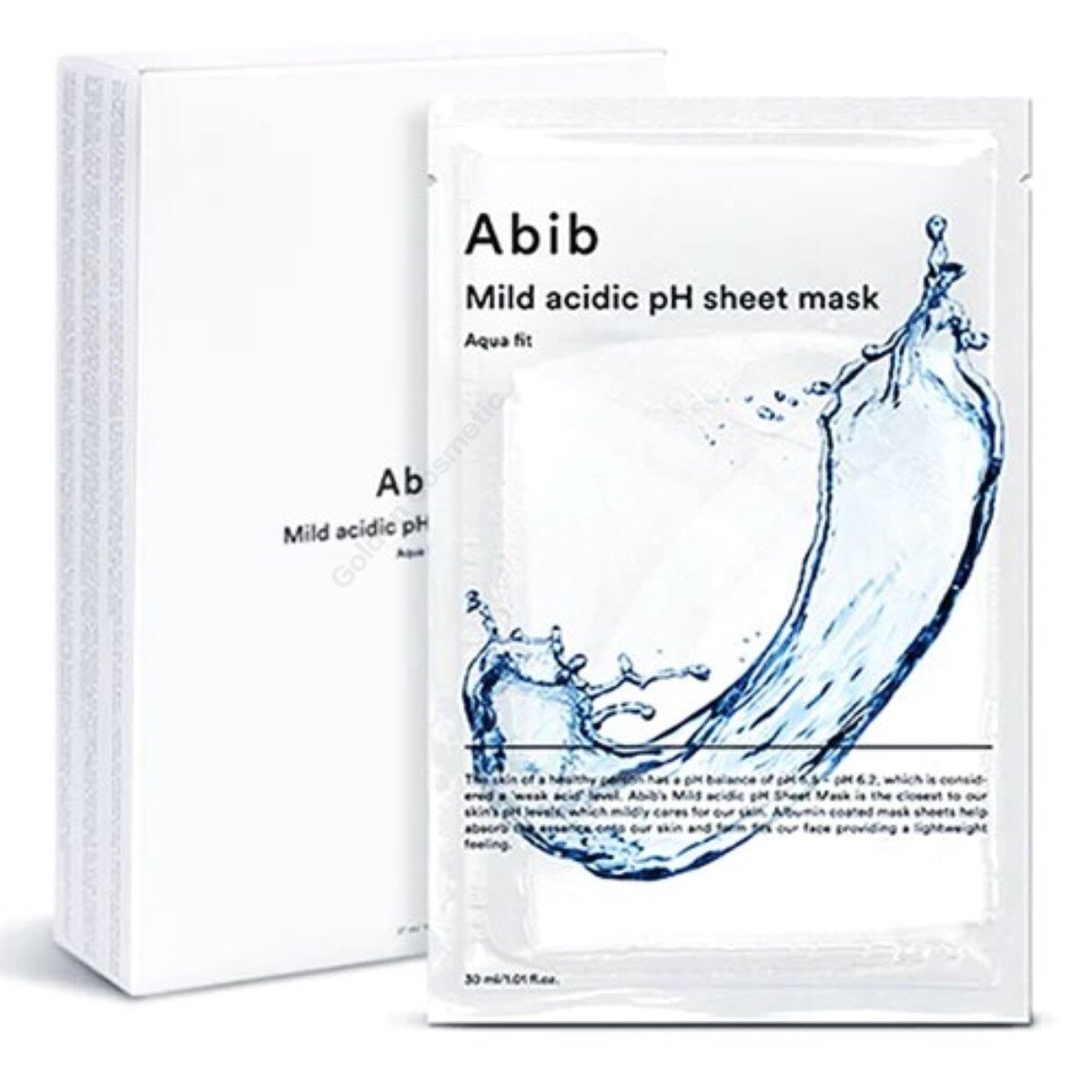 Mild Acidic pH Sheet Mask Aqua Fit 30ml x 10pcs (Parallel Import)