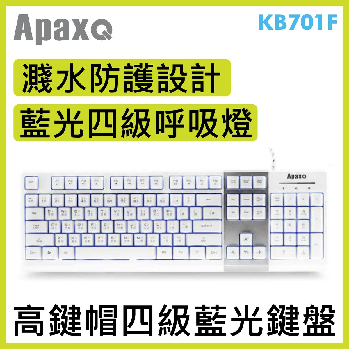 KB701F wired keyboard - White