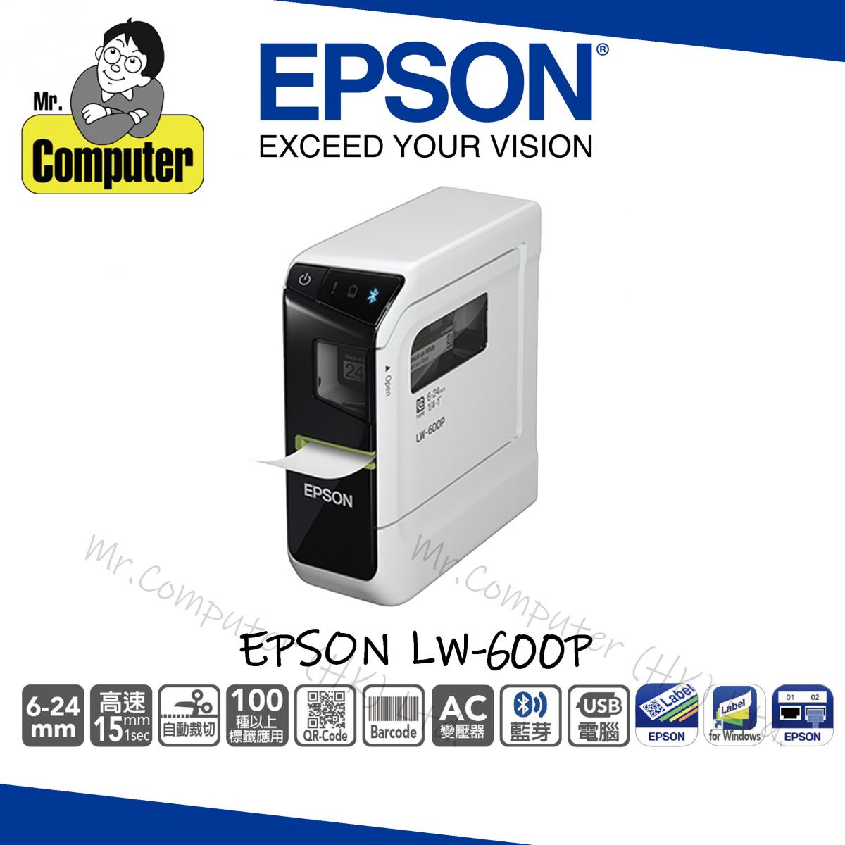 (送Epson 標籤帶一盒) LW-600p Label Printer #C610 #600p #lw600p #d460bthk #d610bthk