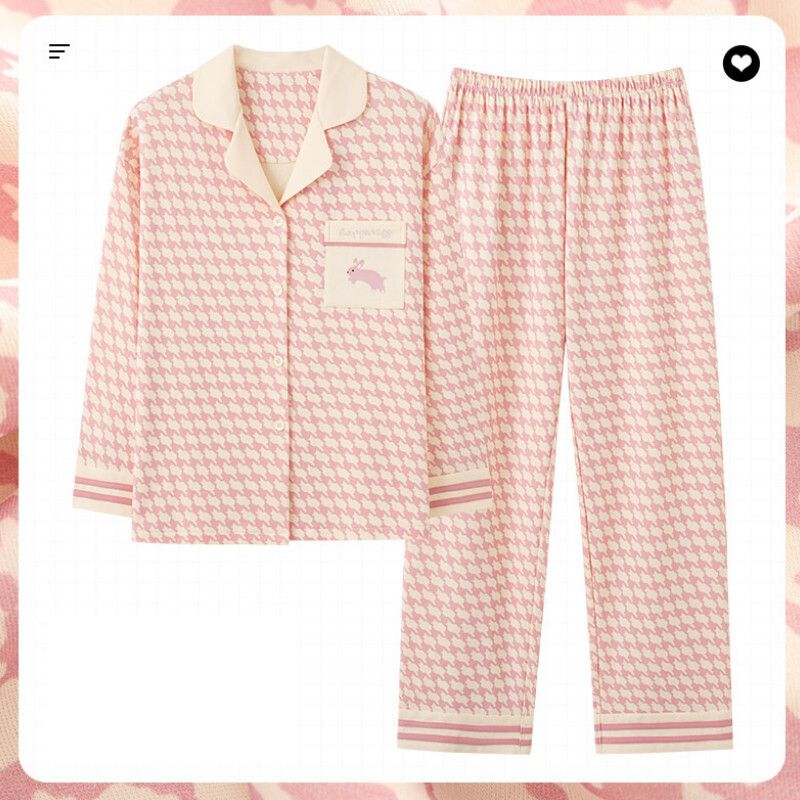 長袖睡衣套裝【M-XXXL碼 AM-34709】【下單后聯絡客服確認發貨尺碼 】