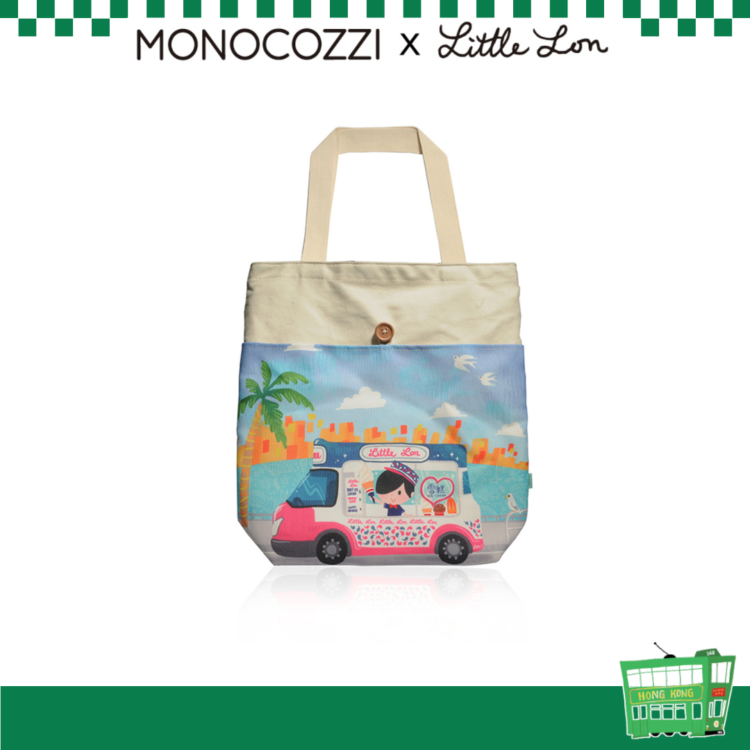 Little Lon x MONOCOZZI | 帆布手提袋 - 雪糕