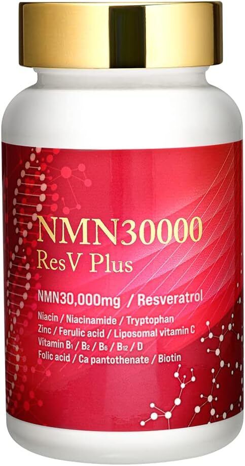 NMN | elife - ResV Plus NMN 30000mg 高容量白藜蘆醇1500mg 日本製120