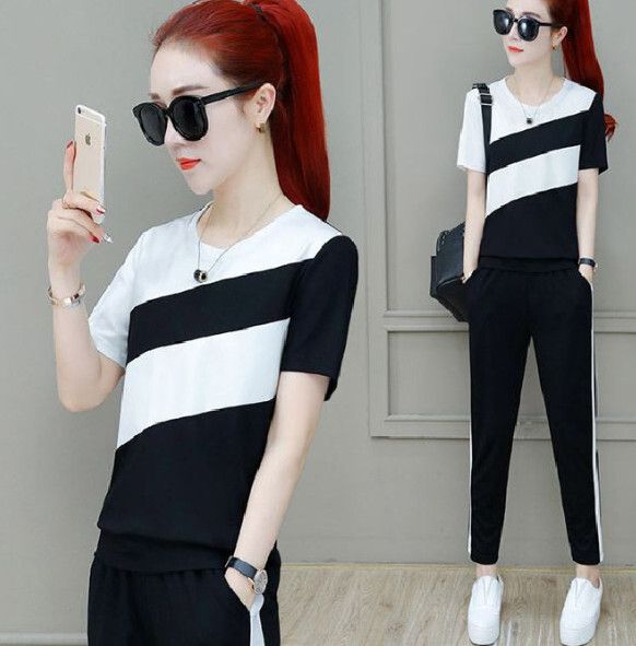 休閒運動套裝【白色】 (尺碼：M-3XL碼) (下單後聯繫客服確認發貨尺碼)#F158027402