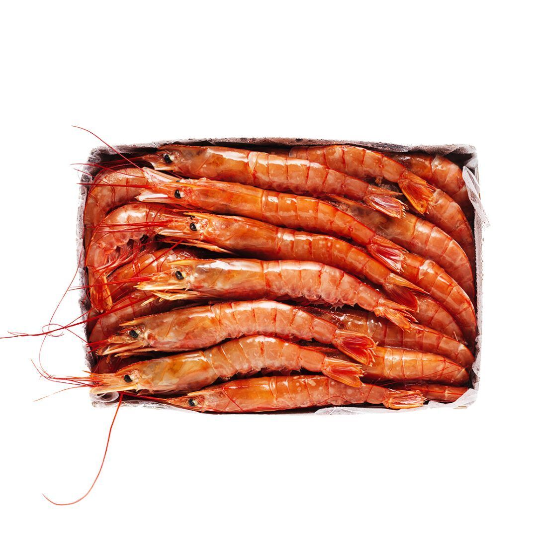 Frozen Argentina Red Shrimp L1 (20-40pcs/pack) (2kg/pack) (Frozen-18°C)Thaw and eat