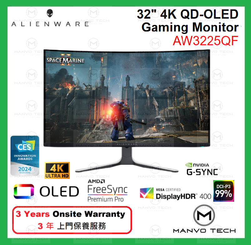 32 4K QD-OLED Gaming Monitor - AW3225QF