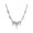 Olympic: rhodium plating, rhinestone, crystal bead, enamel necklace
