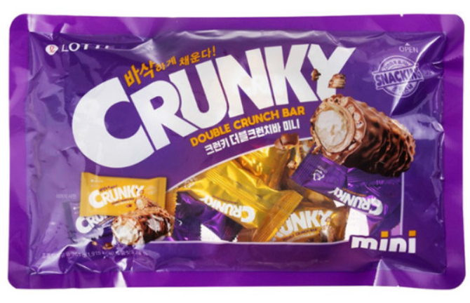 Crunky 迷你夾心朱古力脆棒 (19件/袋) 獨立包裝 *新舊包裝隨機出貨*