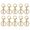 10pcs silver key ring chain metal pendant lobster clasp 4 link chain hanging plated diy accessories