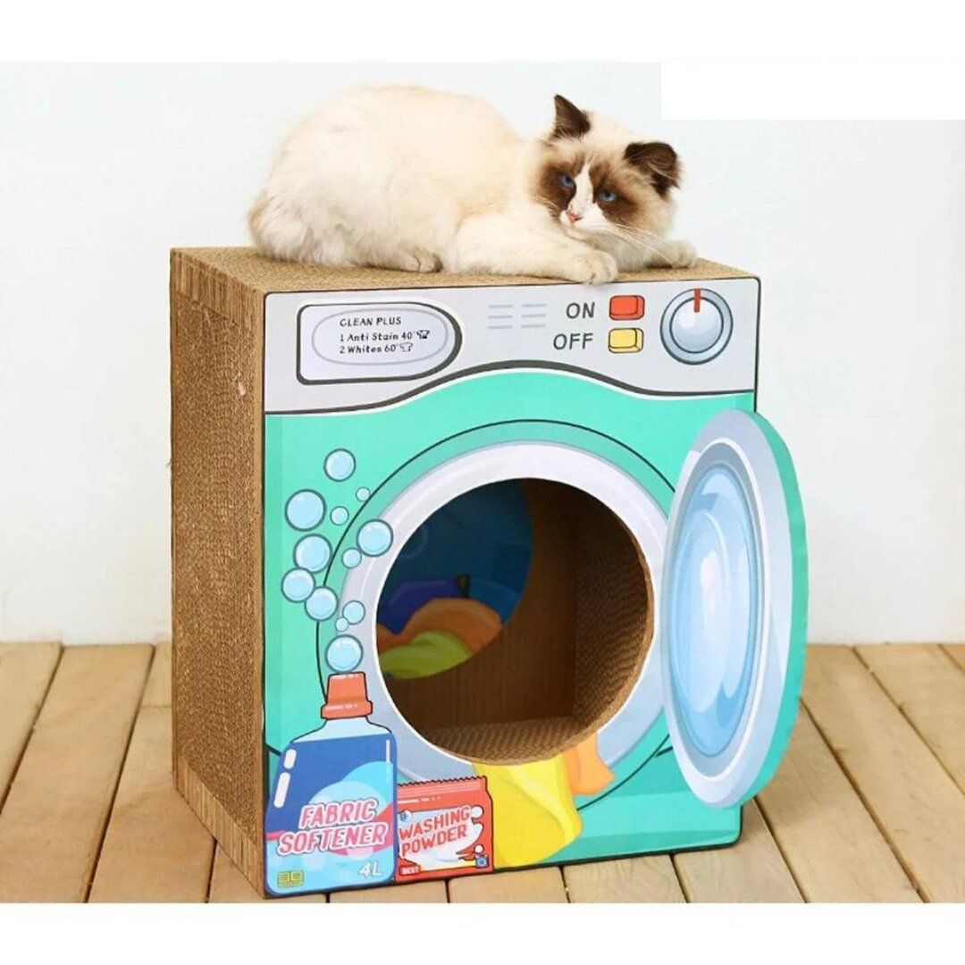 Cat Litter Cat Claw Board - Litte Cute Washing Machine Style Cat Scratch Board