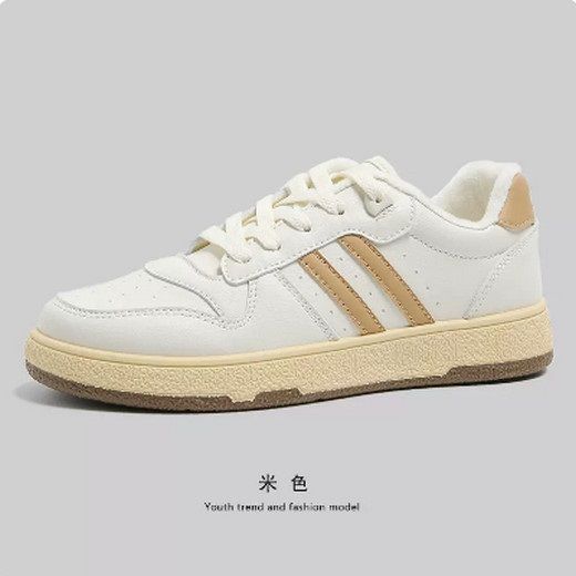 平底百搭休閑鞋（米色 加絨   尺碼：35-40）(下單後聯絡客服確認發貨尺碼)#F091019137