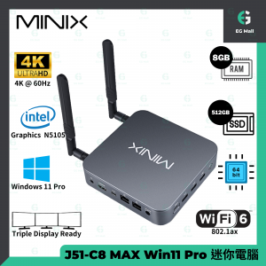 MINIX J50C-8SE Windows 10 Pro Mini PC Small Desktop Pocket Computer HDMI  Wi-Fi