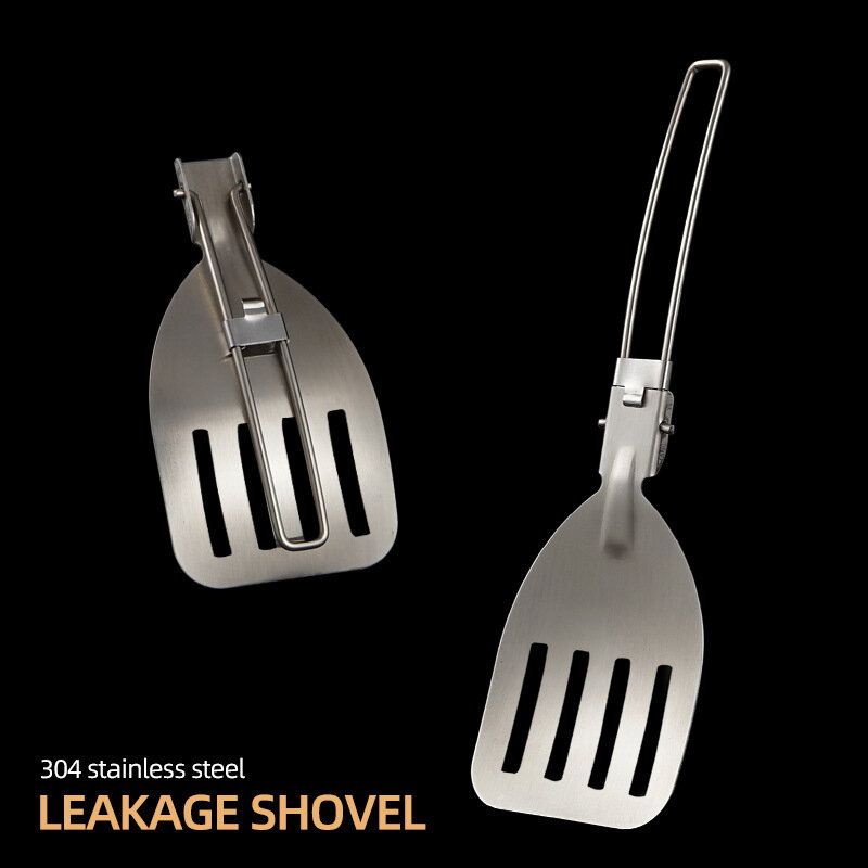 【漏鏟】Foldable camping cooking utensils camping cookware stainless steel shovel