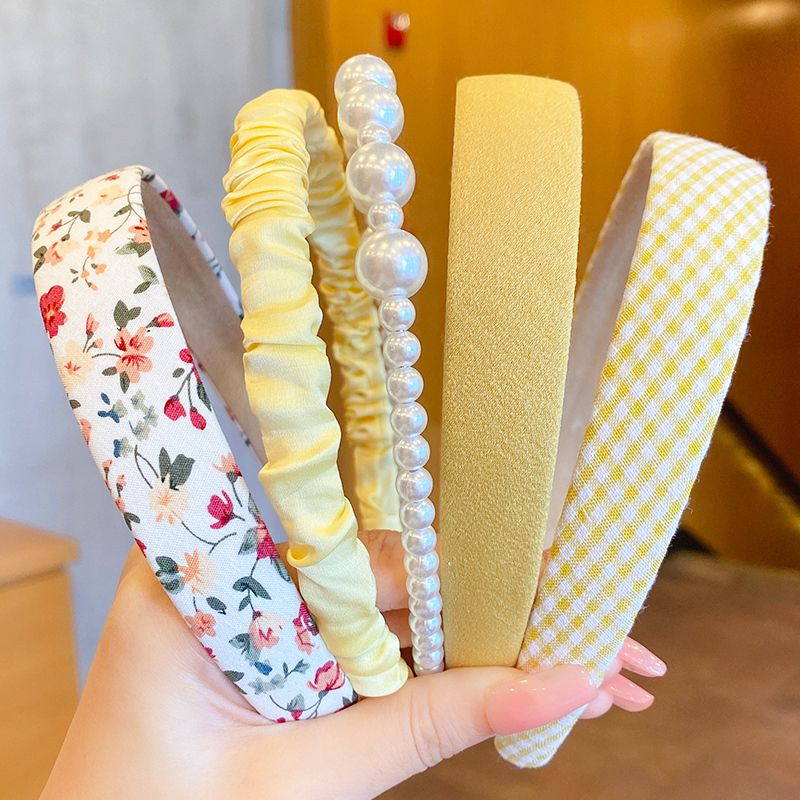 兒童布藝髮箍頭箍髮飾(依蓮-5件套)