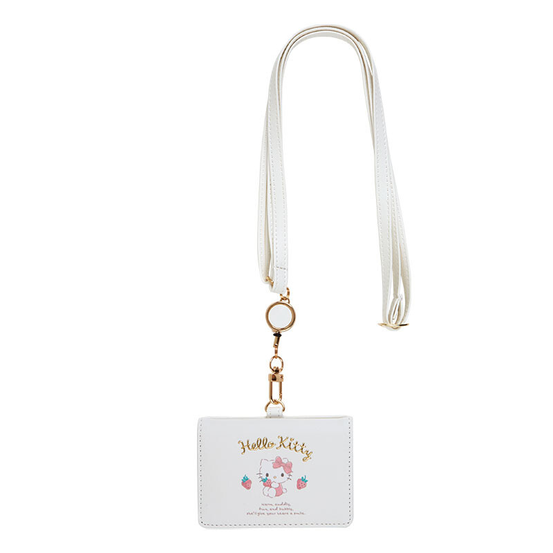 Japan Sanrio Hello Kitty Neck Reel Card Holder Pass Case - New Life #2024 (Parallel import)