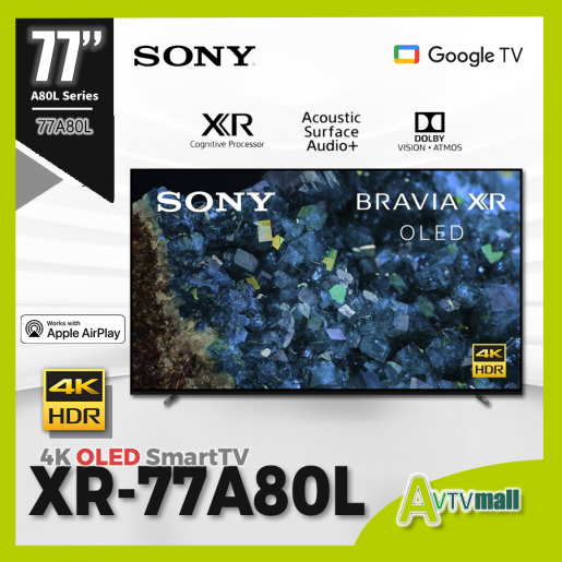 SONY | XR-77A80L OLED BRAVIA XR 4K Ultra HD A80L Series 智能電視