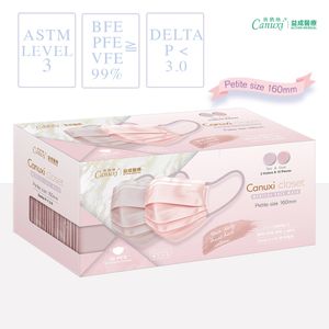【香港製】Canuxi Closet 高透氣 2色外科耳掛式口罩 ASTM Level 3 (獨立包裝) - 珊瑚粉及溫柔藕