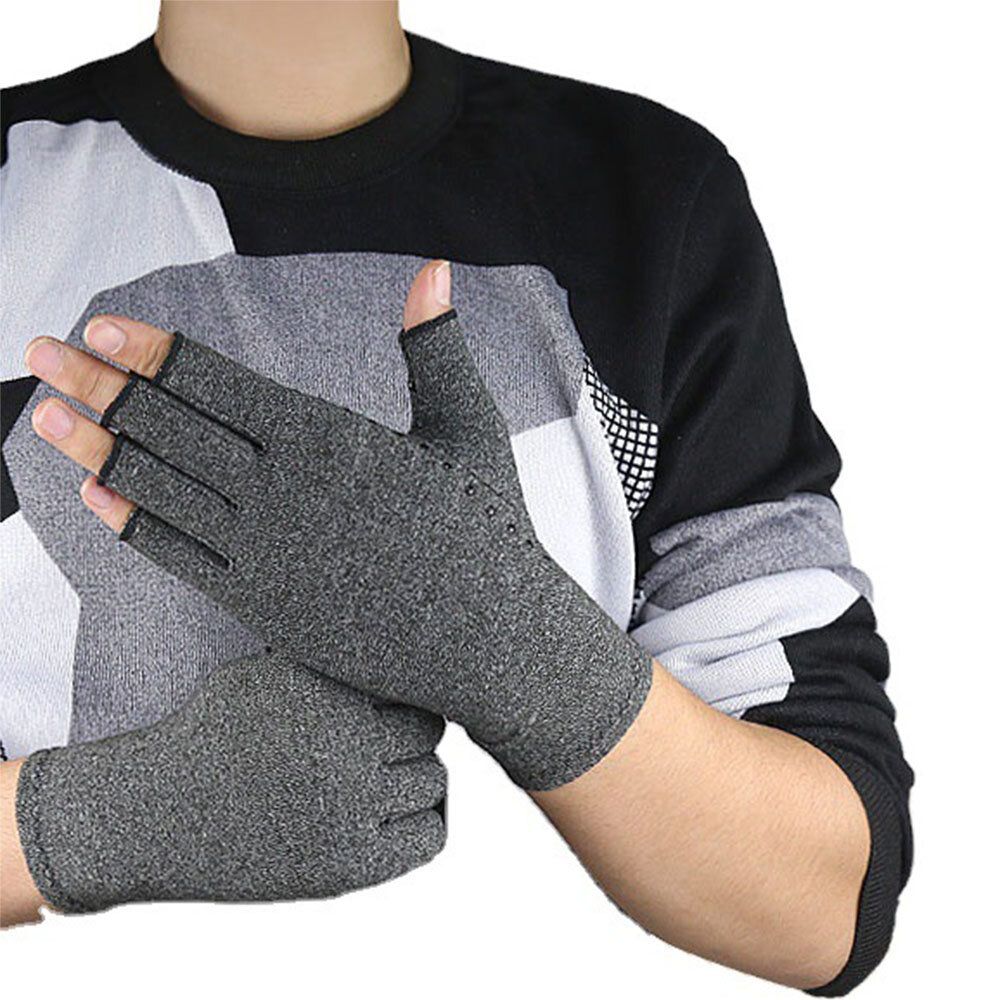 arthritis compression fingerless gloves