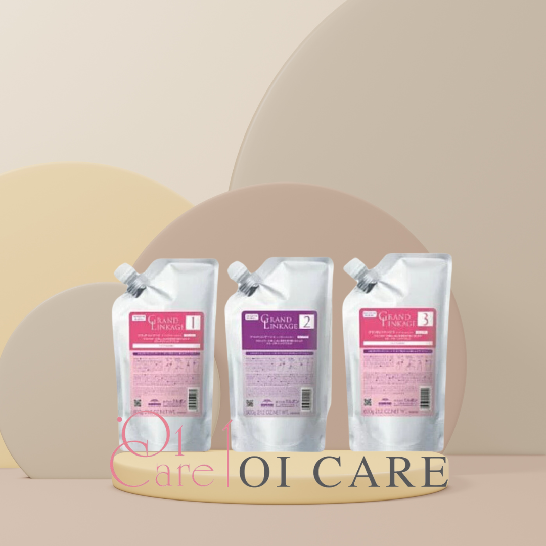 Grand Linkage 3 Step Treatment Set (Fine Hair) 600g x 3 (Parallel Imports Product)