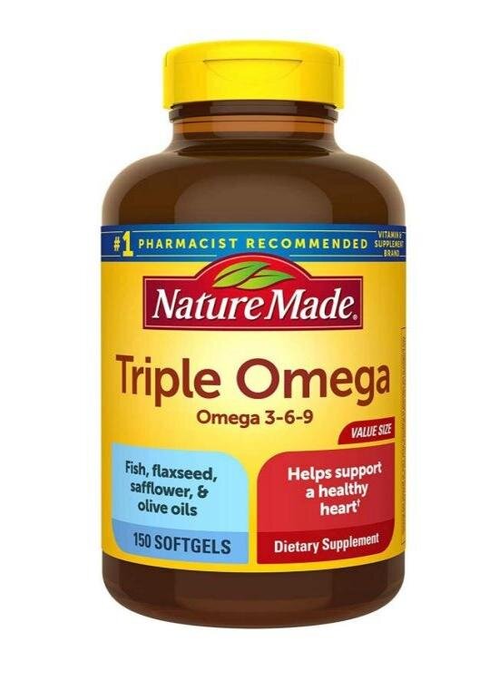 Triple Omega 奧米加 3 - 6 - 9, 150粒膠囊  (參考日期：05/2026)