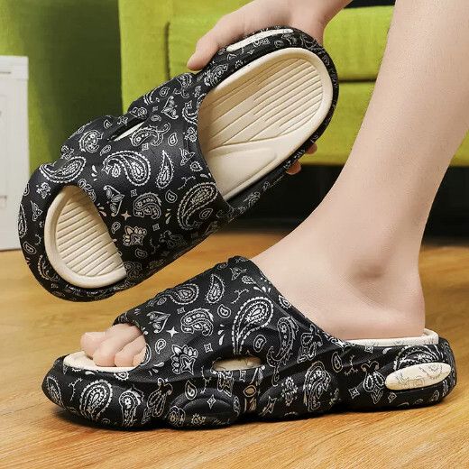 厚底踩屎感防滑拖鞋【黑色【休閒款】尺碼【39碼-45碼】【下單後聯絡客服確認發貨尺碼】#F004008104