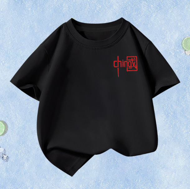 夏季兒童短袖（黑色-中國）尺碼110CM-160CM下單後聯絡客服確認發貨尺碼#F129015090